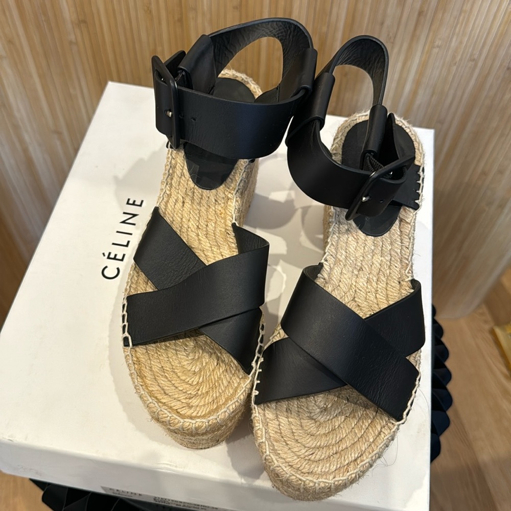 Celine platform wedges